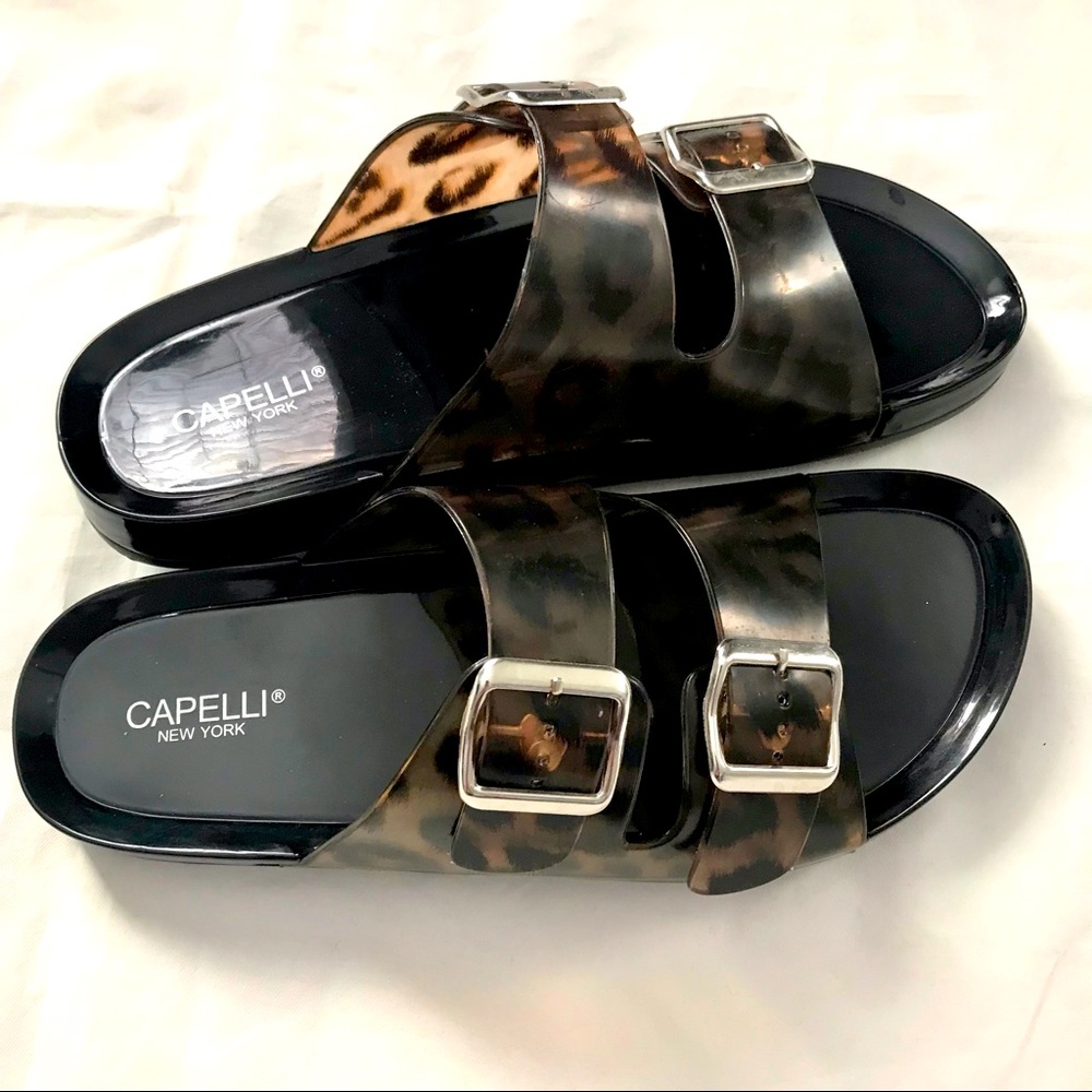 Capelli Tortoise Shell Jelly Slides - image 7
